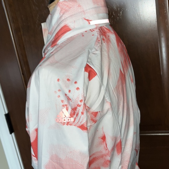 Adidas Medium Windbreaker With Hidden Hood Like New - Picture 2 of 11